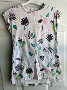 Miles baby white pink black green tropical long shirt tunic 3T
